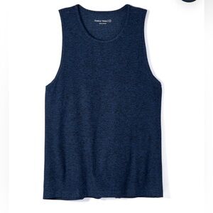Outdoor Voices Cloudknit Performance Tank Top Blue Heathered Size XL EUC